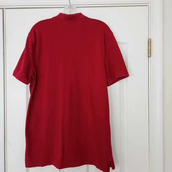 Banana Republic Men’s LG Slim Fit Golf/Polo Short Sleeve Collared Shirt Dark Red - Picture 6 of 8